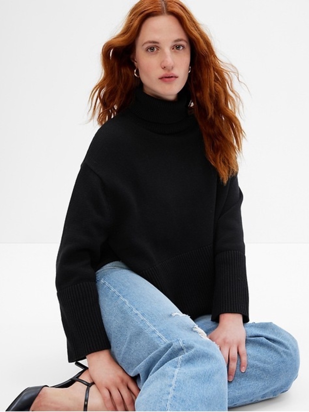 GAP 100% Cotton 24/7 Turtleneck Sweater